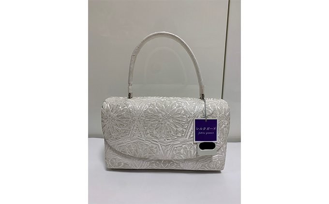 利休バッグ　蜀江柄　和装バッグ　西陣織　帯地を使用 ファッション小物 和服 着物 卒業式 入学式 誕生日会 周年記念 式典 正絹100％ シルクガード加工 シンプル 訪問着 振り袖 篠原縫製