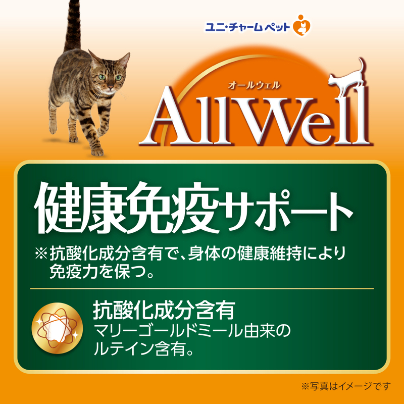 AllWell 健康免疫サポート フィッシュ味 挽き小魚とささみフリーズドライパウダー入り 1.5kg×5袋 ペットフード キャットフード 猫のごはん 猫用フード 猫 ペット ドライ ユニ・チャーム ペット