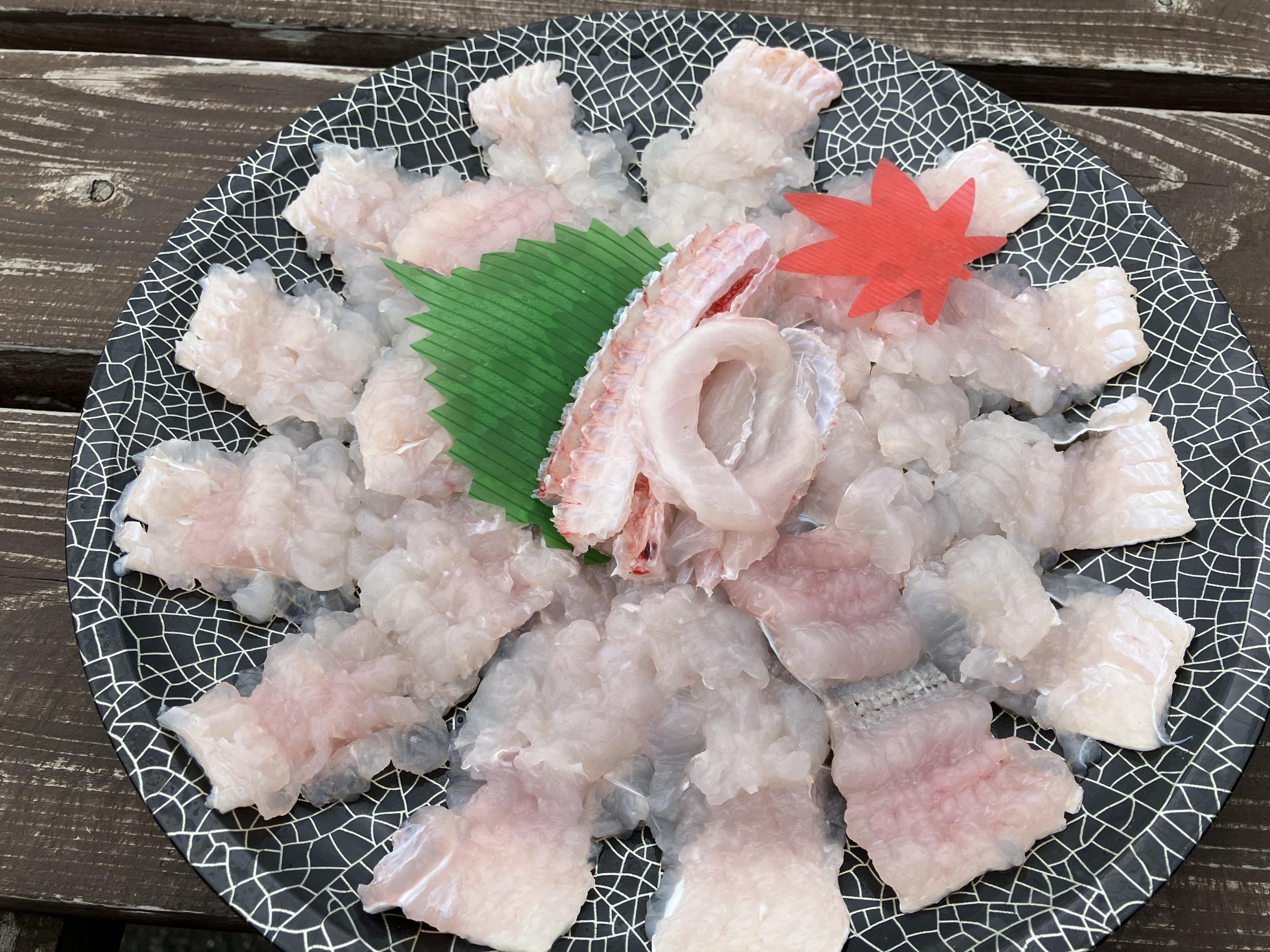 【兵庫県相生市】 相生市立水産物市場「魚稚」の ハモしゃぶしゃぶセット４～５人前