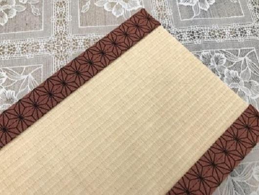 ミニ畳 ２枚（市松模様／麻の葉模様）