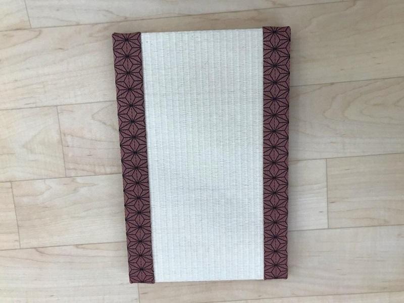 ミニ畳 ２枚（市松模様／麻の葉模様）