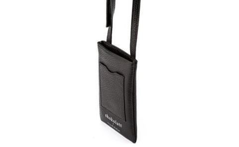 豊岡財布　トラベルモバイルポーチS（ブラック）