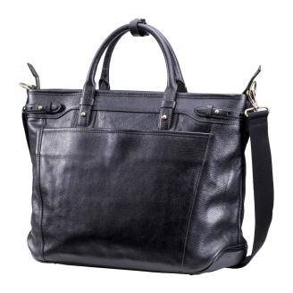 豊岡鞄皮革ビジネストート（ブラック）