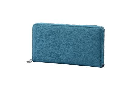 豊岡財布 ラウンドファスナー長財布 ドイツシュリンク （ジーンブルー）