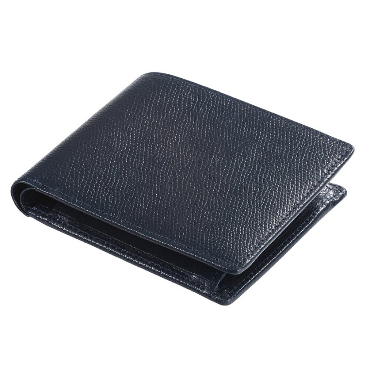 【豊岡財布】 craftsmanship　バレキR２折ウォレット（CW002）(ネイビー)