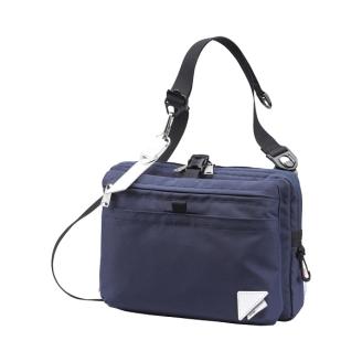 豊岡鞄 CIE WEATHER SHOULDER（071951）ネイビー / 木和田正昭商店 撥水 ショルダーバッグ メンズ クラッチバック バックインバック