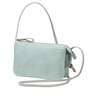 豊岡鞄　TUTUMU スエード Osanpo Wallet（S3101）ミント