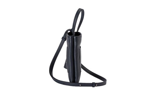 豊岡鞄 Shokolatt ショルダーポーチ 2層式 小 ネイビー