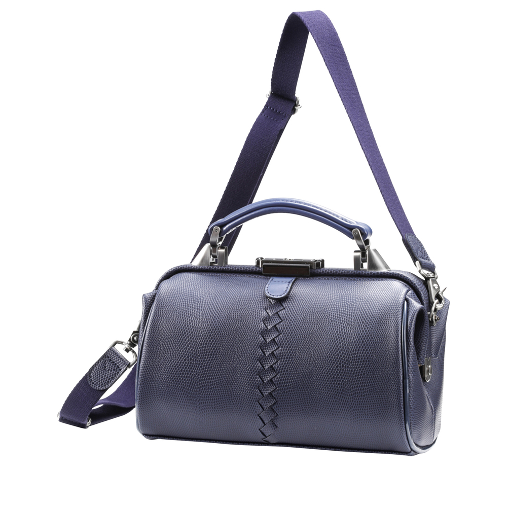 豊岡鞄 YK31 YOUTA LIZARD TINYダレス ネイビー