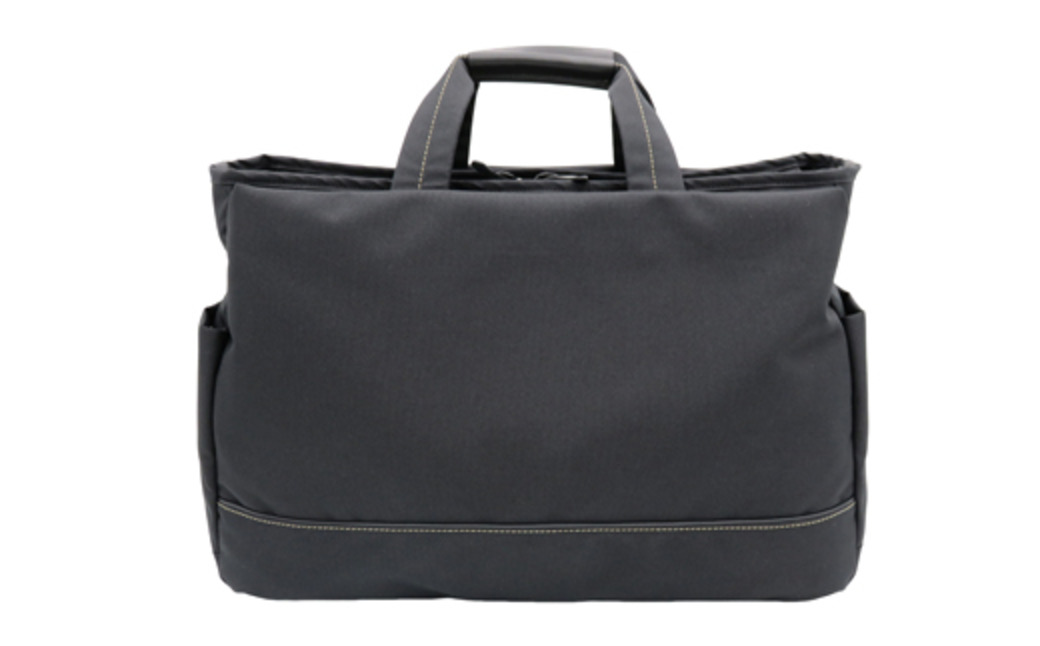 エコステップボストンバッグ (No.1599-01) ブラック / 木和田 ボストンバッグ 軽量 撥水 ポリエステル ポケット ショルダーベルト付き 高級 かばん カバン バッグ 鞄 手作り メンズ レディース 日本製