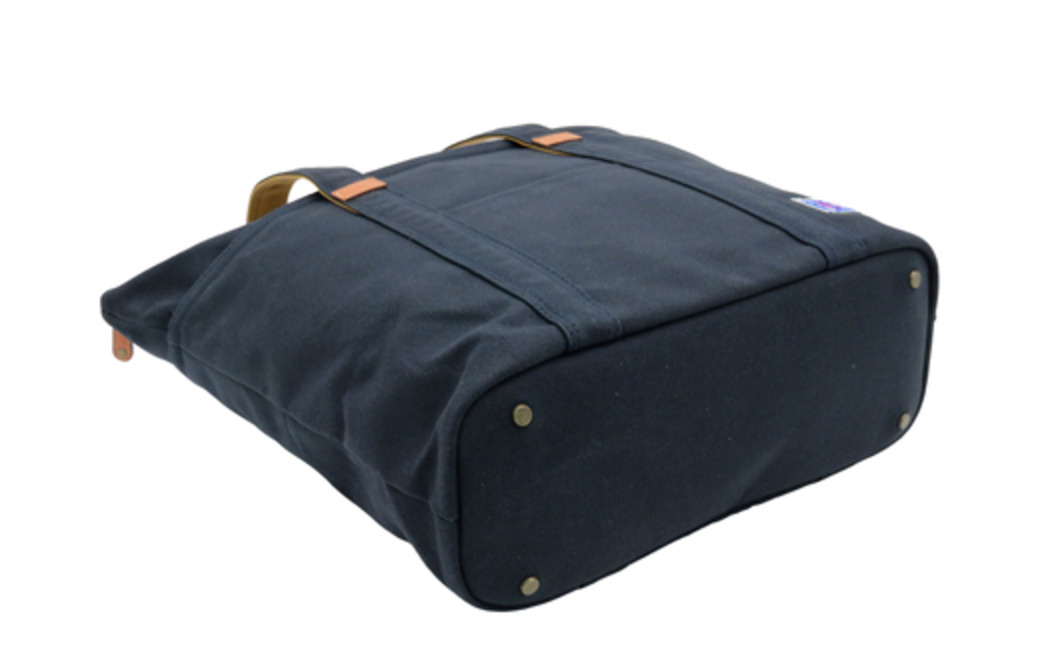 木綿屋五三郎伸長式トート (No.4992-60) 濃紺 / 木和田 トートバッグ 軽量 490g 帆布 A4サイズ シンプル デザイン 通勤 通学 普段使い 高級 かばん カバン バッグ 鞄 手作り メンズ レディース 日本製
