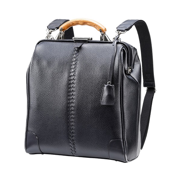 【高島屋選定品】豊岡鞄 YOUTA エルク 3way 縦ダレス (YK3ME) ブラック / 木和田正昭商店 ダレスリュック ダレスバッグ 縦型ショルダー 手持ち リュック A4ファイル対応 14インチノートPC収納