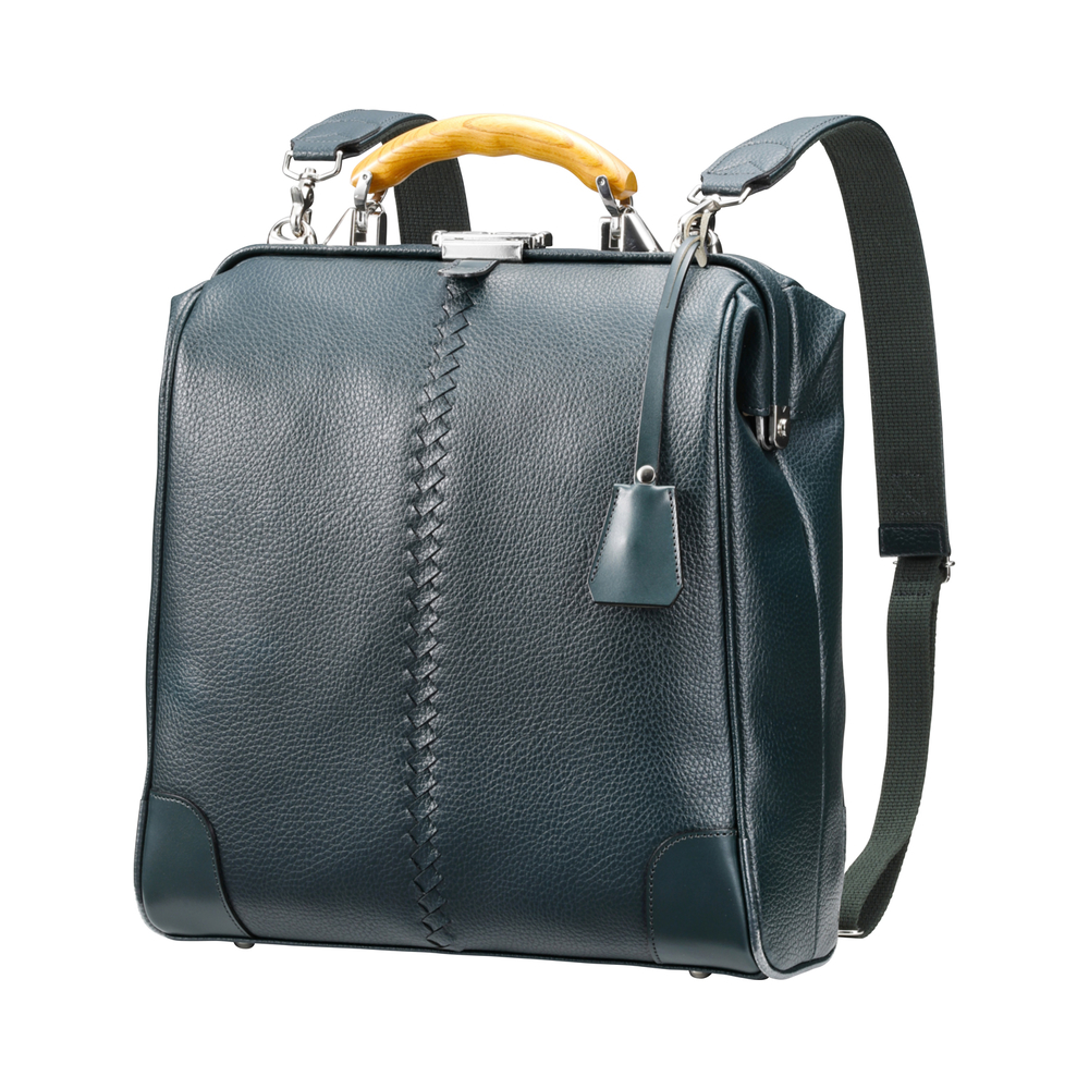 【高島屋選定品】豊岡鞄 YOUTA エルク 3way 縦ダレス (YK3ME) ダークグリーン / 木和田正昭商店 ダレスリュック ダレスバッグ 縦型ショルダー 手持ち リュック A4ファイル対応 14インチノートPC収納