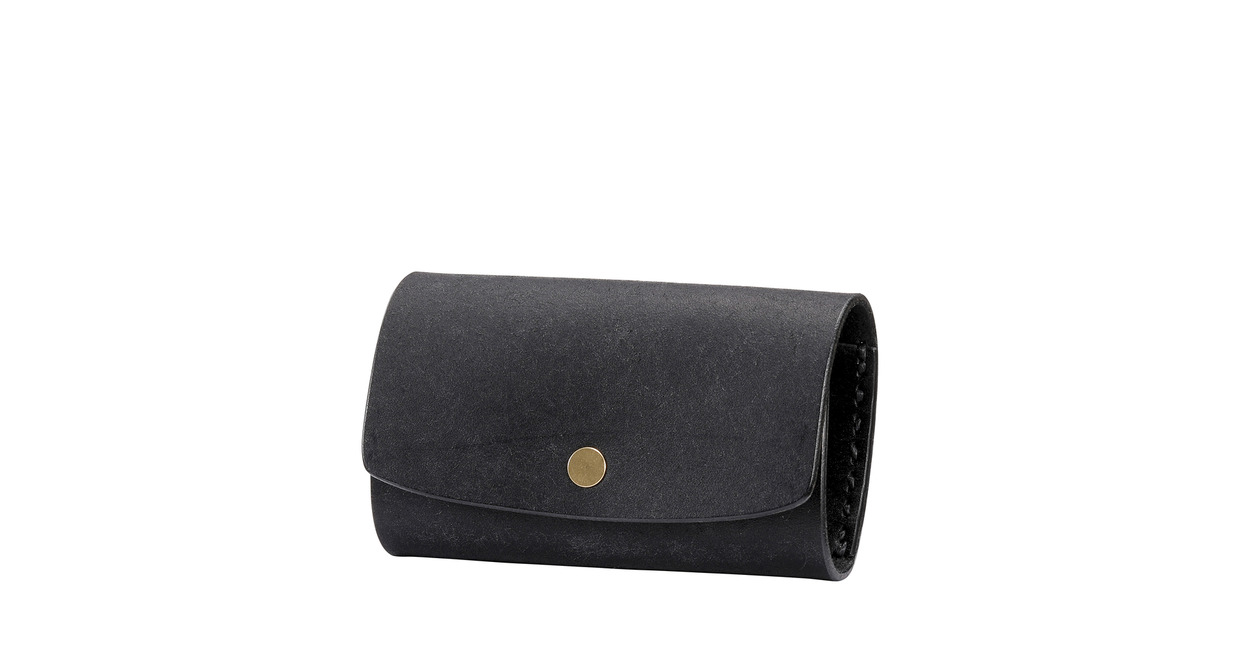 豊岡財布 haaki Leather キーケース HLC501 ネロ / キーホルダー 鍵入れ 革 革小物 牛皮革 メンズ レディース プエブロレザー 手縫いのステッチ ハンドメイド シンプル デザイン 無地 KOMOREBI 木和田正昭商店