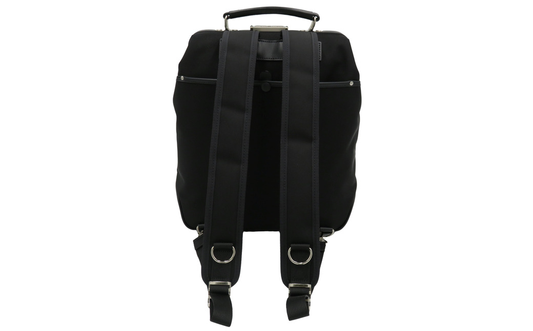 エビータダレスリュック(No.4999-01) ブラック / リュック ダレス式開閉 軽量 撥水 開口部が大きい 出し入れがしやすい リュックサック バッグ かばん カバン 鞄 日本製 木和田