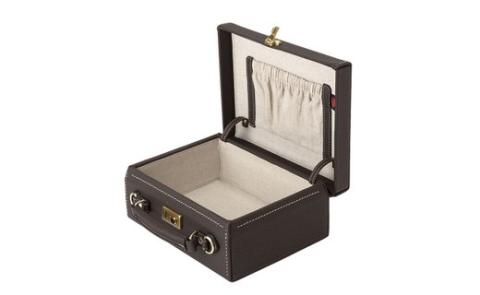 豊岡鞄　豆アタッシュケース　シュリンク（チョコ）