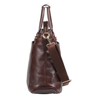 豊岡鞄 皮革ビジネストート（チョコ）