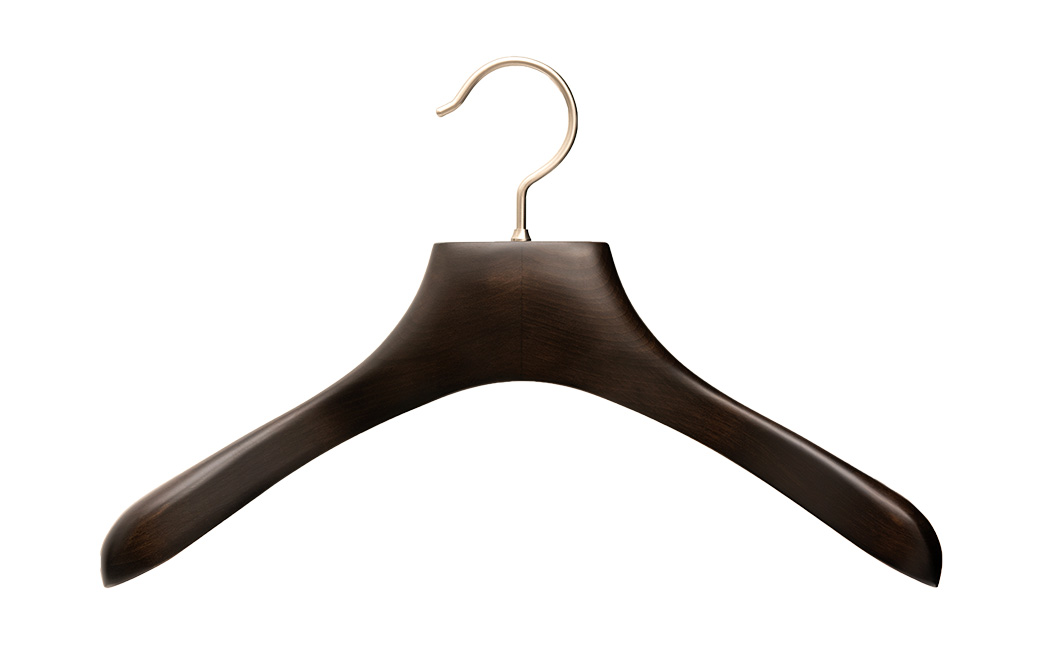 NAKATA HANGER レディスジャケットハンガー AUT-03W / 女性用 ハンガー 国産 木製 中田工芸製 ナカタハンガー レディース スーツ ジャケット コート用 スーツハンガー 新生活 クローゼット スリム