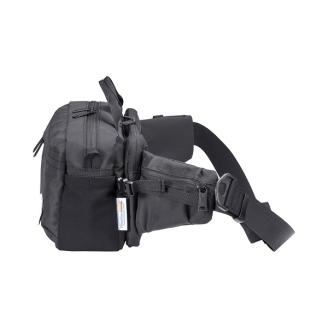 豊岡鞄 CIE WEATHER BODYBAG with MARKET BAG（071954）ブラック / 木和田正昭商店 撥水 ウエストポーチ ボディバッグ ウエストバッグ メンズ レディース スマートフォン 財布 A5手帳収納 エコバッグ付属