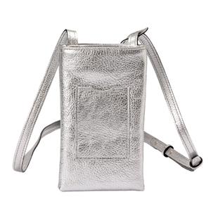 豊岡鞄 Shokolatt ショルダーポーチ 2層式 小 シルバー