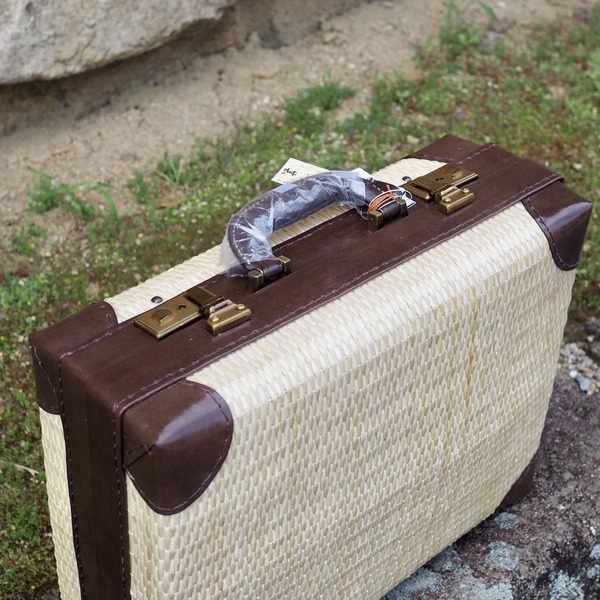 【伝統工芸士作】　行李アタッシュケース（小）焦茶