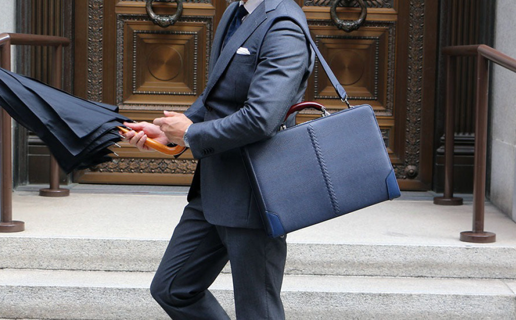 豊岡鞄 YOUTA リザード 3Direction YKM7 チョコ