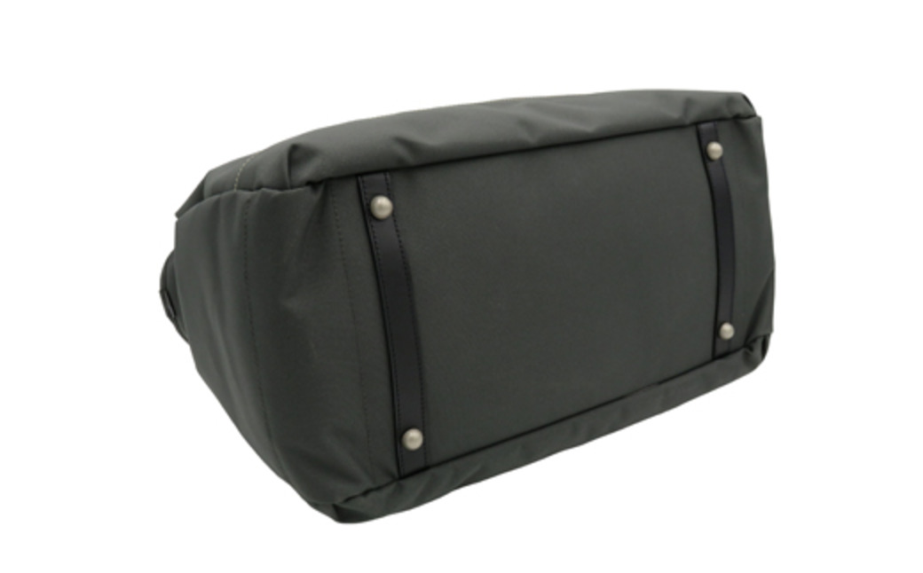 エコステップボストンバッグ (No.1599-03) チャコールグレー / 木和田 ボストンバッグ 軽量 撥水 ポリエステル ポケット ショルダーベルト付き 高級 かばん カバン バッグ 鞄 手作り メンズ レディース 日本製