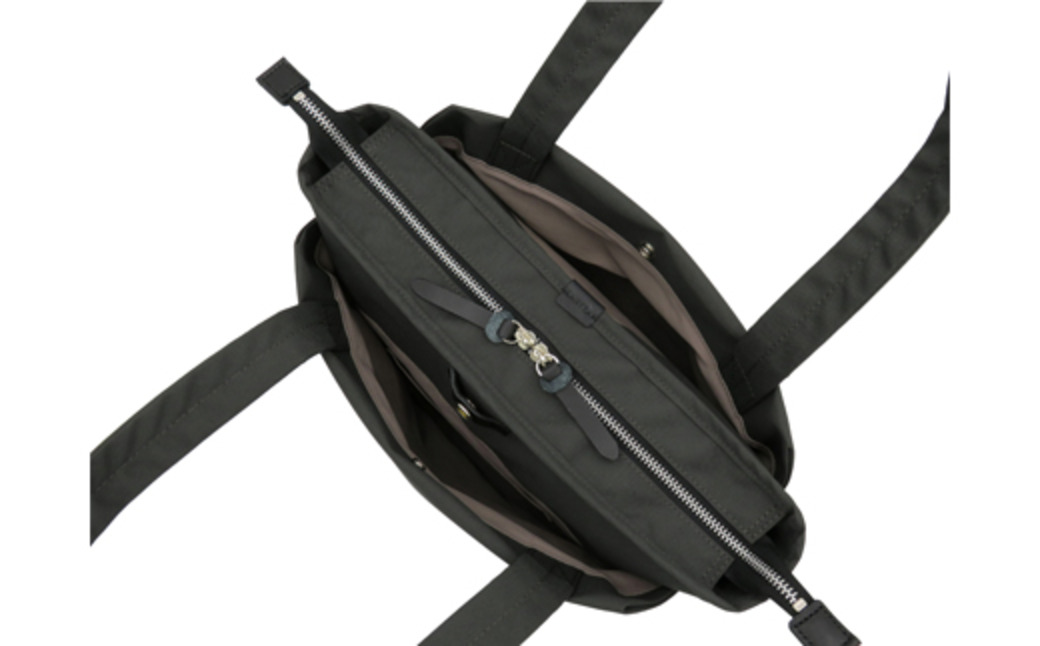 エコステップ肩掛けトート (No.4005-03) チャコールグレー / 木和田 トートバッグ 軽量 撥水 ポリエステル ポケット 高級 かばん カバン バッグ 鞄 手作り メンズ レディース 日本製