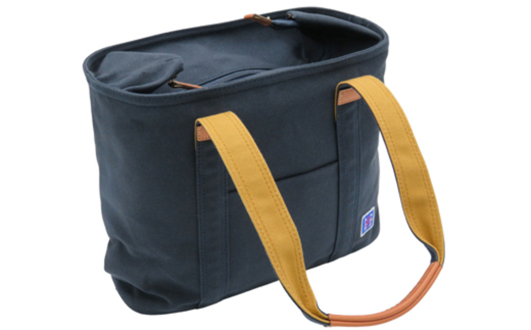 木綿屋五三郎伸長式トート (No.4992-60) 濃紺 / 木和田 トートバッグ 軽量 490g 帆布 A4サイズ シンプル デザイン 通勤 通学 普段使い 高級 かばん カバン バッグ 鞄 手作り メンズ レディース 日本製