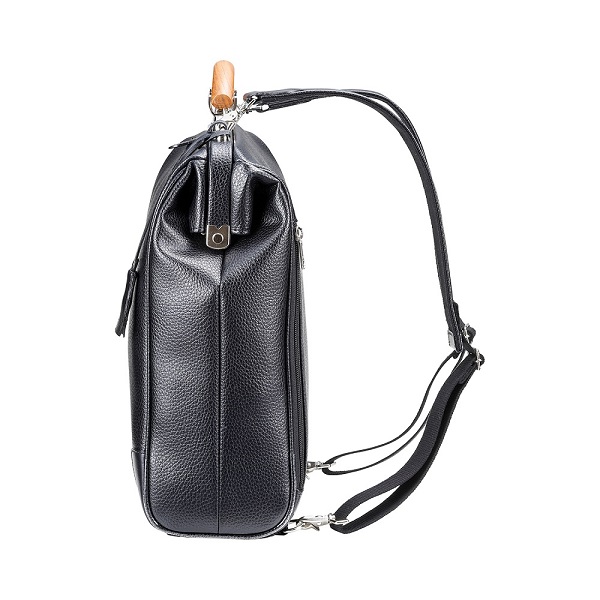 【高島屋選定品】豊岡鞄 YOUTA エルク 3way 縦ダレス (YK3ME) ブラック / 木和田正昭商店 ダレスリュック ダレスバッグ 縦型ショルダー 手持ち リュック A4ファイル対応 14インチノートPC収納