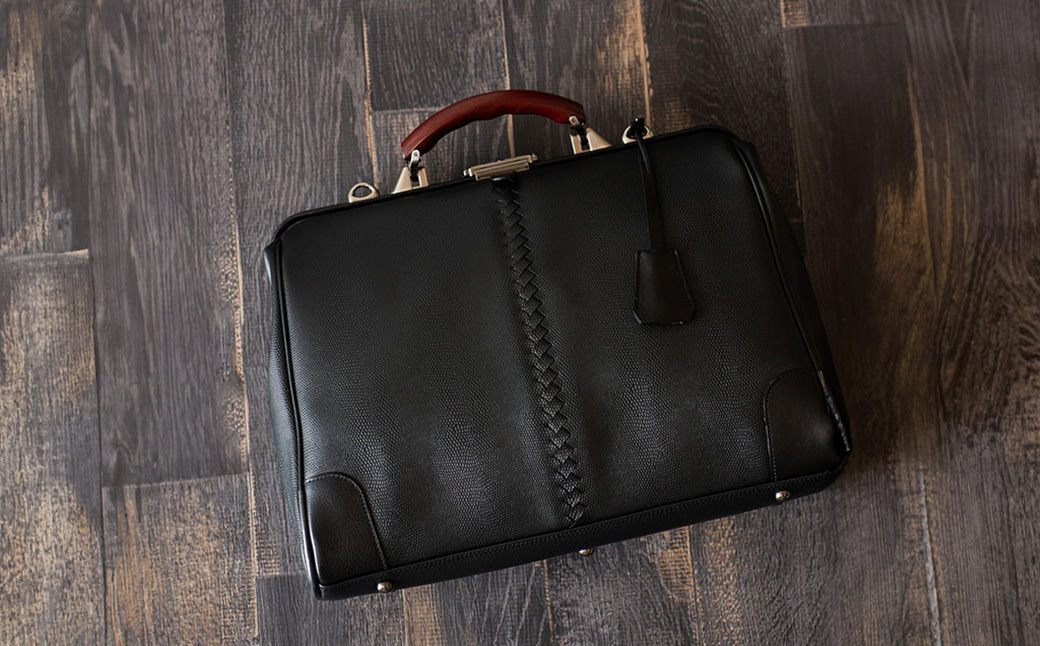 【高島屋選定品】豊岡鞄 YOUTA LIZARD 3way 横ダレス (YK-7) チョコ / 木和田正昭商店 ビジネスバッグ メンズ ブリーフケース ダレスバッグ 木手ハンドル リュック ショルダー ノートPC対応 ブラウン A4ファイル対応