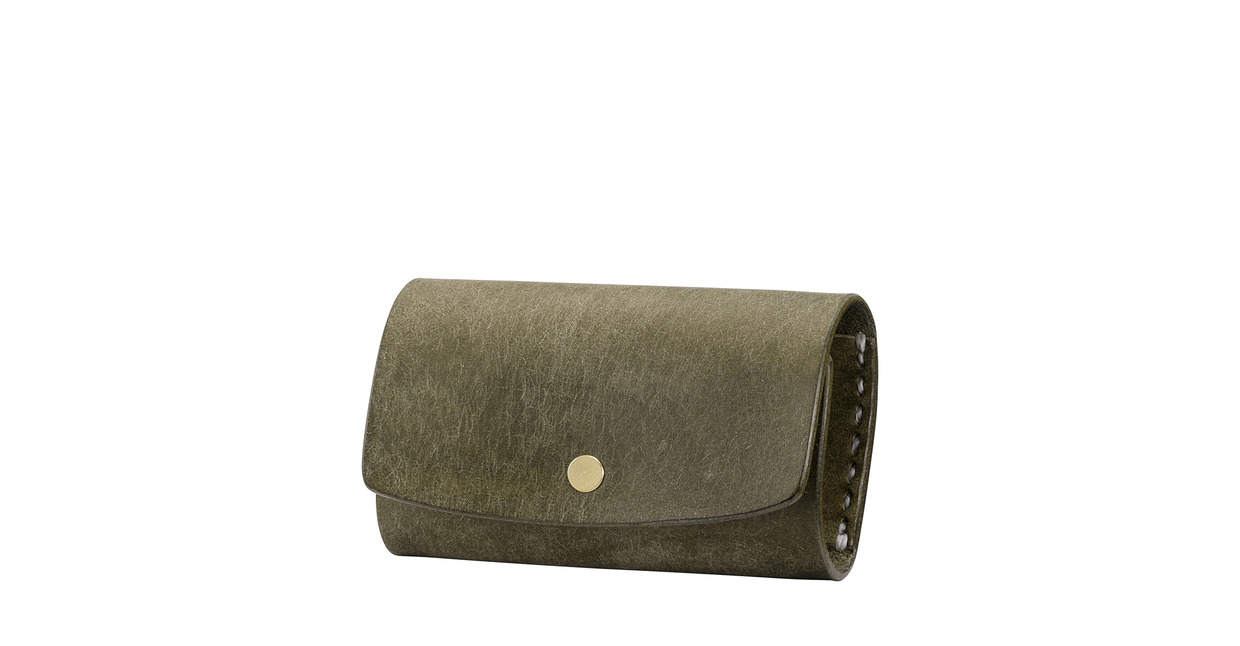 豊岡財布 haaki Leather キーケース HLC501 グリージオ / キーホルダー 鍵入れ 革 革小物 牛皮革 メンズ レディース プエブロレザー 手縫いのステッチ ハンドメイド シンプル デザイン 無地 KOMOREBI 木和田正昭商店