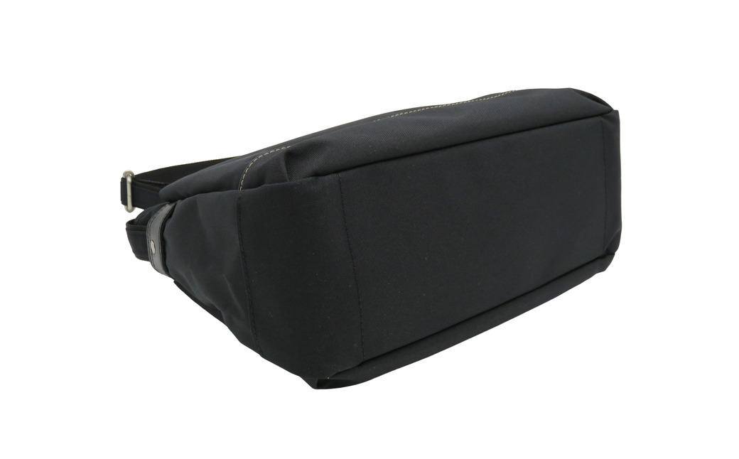 エコステップ手付きショルダーバッグ(No.4008-01) ブラック / 2way ショルダーバッグ トートバッグ 肩掛け 手持ち 軽量 撥水 メンズ レディース バッグ かばん カバン 鞄 日本製 木和田