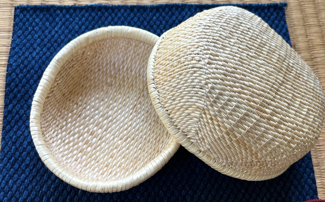 migiwa 飯行李～en～ / 伝統工芸品 行李編み 飯行李 楕円形 丸形 弁当箱 お弁当箱 ランチボックス 天然素材 高級 おしゃれ 和テイスト 行楽 登山 アウトドア ピクニック お出かけ 手作り ハンドメイド 日本製