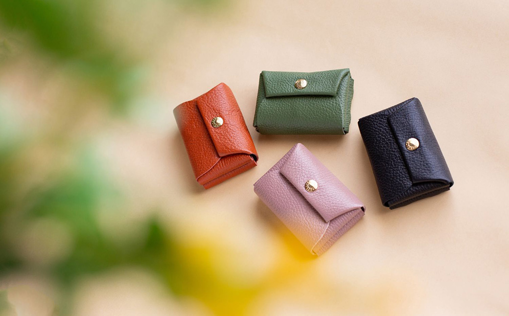 豊岡工房 牛革 縫わない財布（4231）黒 / ミニ財布 コンパクトサイズ 丈夫 耐久性 柔らかい シュリンク牛革 メンズ レディース 財布 さいふ サイフ 国産 日本製 小田清株式会社