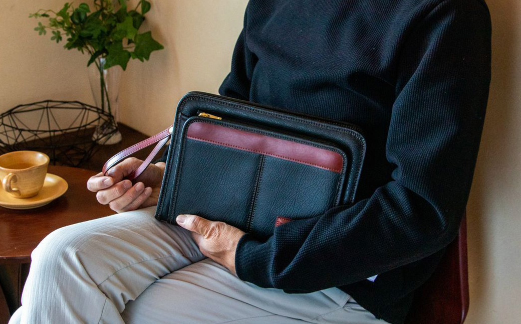 豊岡工房 ボンディング セカンドバッグ（4326）ダークグリーン / セカンドバッグ クラッチバッグ A5サイズ 収納可能 フェイクレザー ボンディング加工 ビジネス フォーマル メンズ レディース かばん カバン バッグ 鞄 国産 日本製 小田清株式会社