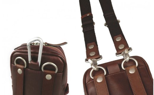 豊岡産　牛革・軽量ミニショルダーバッグ　CROSSROAD（505068ブラウン）