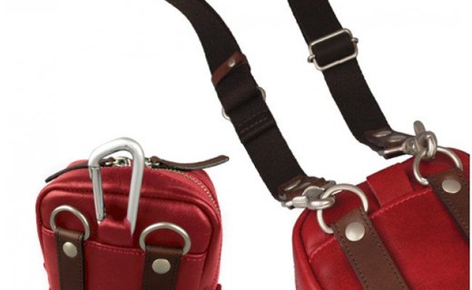 豊岡産　牛革・軽量ミニショルダーバッグ　CROSSROAD（505068レッド）