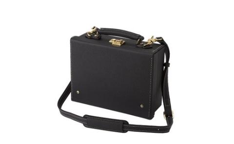 豊岡鞄　豆アタッシュケース　シュリンク（ブラック）