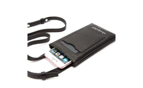 豊岡財布　トラベルモバイルポーチS（ブラック）