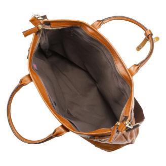 豊岡鞄皮革ビジネストート（ブラウン）