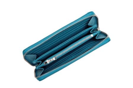 豊岡財布 ラウンドファスナー長財布 ドイツシュリンク （ジーンブルー）