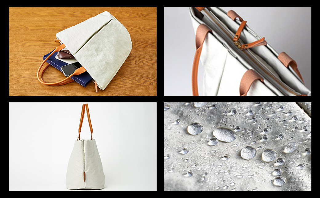 豊岡鞄　トートバッグM　（ネイビー）TUTUMU Marche M　(S2200　24-157）