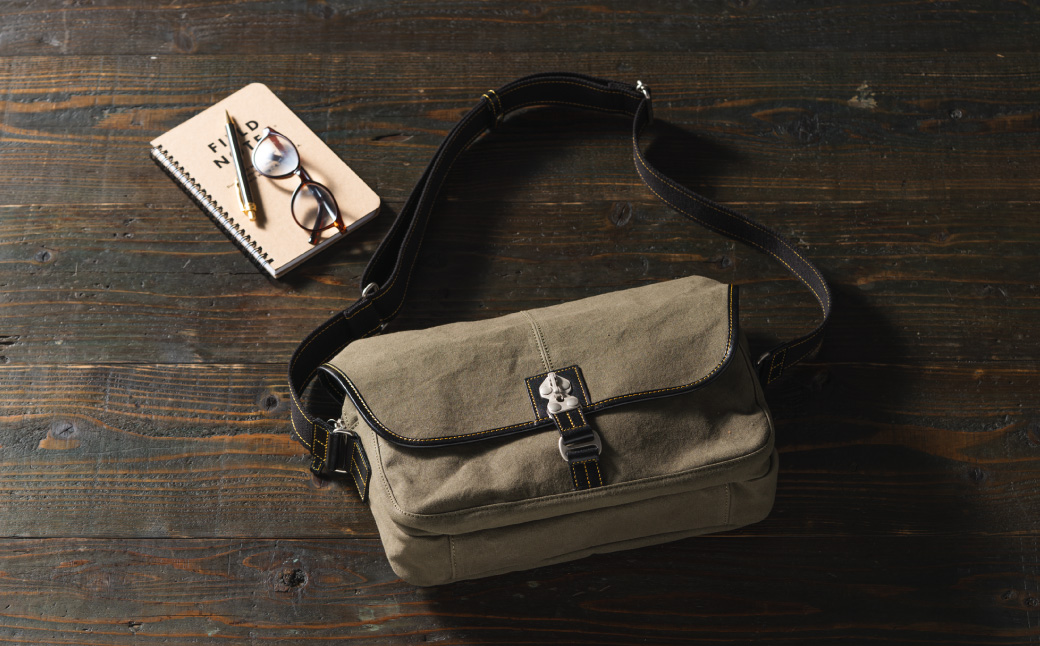 豊岡鞄 直帆布Lショルダー NEH006 オレンジ