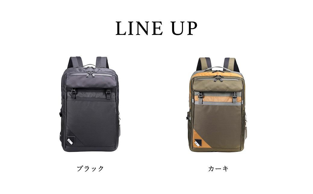豊岡鞄 CIE BALLISTIC AIR SQUARE BACKPACK（071903）カーキ / 木和田正昭商店 リュックサック 大容量 バックパック ビジネス カバン ビジネスバッグ リュック メンズ 軽量 国産ナイロン B4ファイル収納