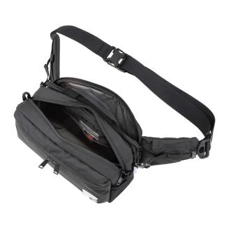 豊岡鞄 CIE WEATHER BODYBAG with MARKET BAG（071954）ブラック / 木和田正昭商店 撥水 ウエストポーチ ボディバッグ ウエストバッグ メンズ レディース スマートフォン 財布 A5手帳収納 エコバッグ付属
