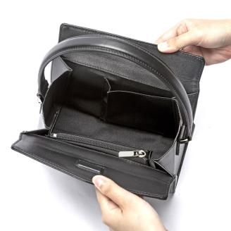 豊岡鞄 お受験バッグ 天開き ブラックフォーマル