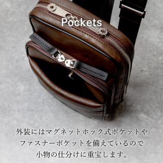 豊岡鞄 ボディバッグ CDTH-013 ブラウン