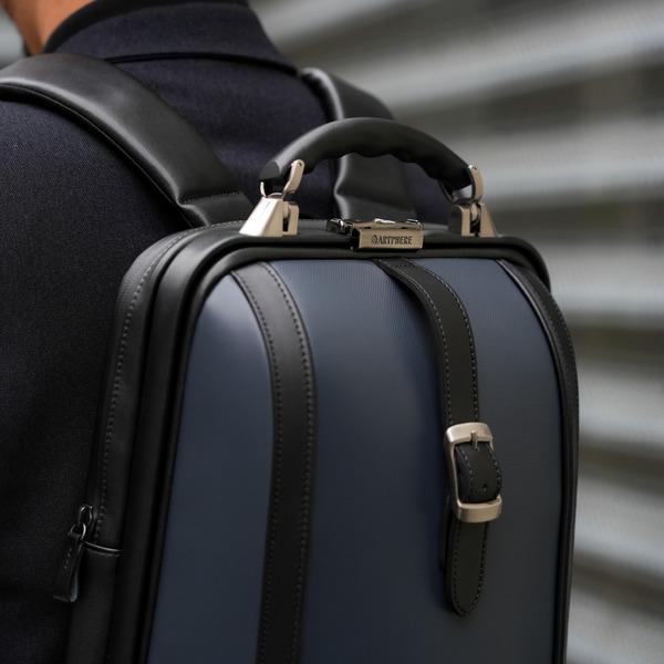 豊岡鞄 ARTPHERE アートフィアー ニューダレス タッチタフ F6 DS6-TT ネイビー / ダレスバッグ キャリーオンバッグ ビジネスバッグ 手持ち ビジネス リュック 2way 鞄 カバン A4サイズ 16インチPC メンズ レディース