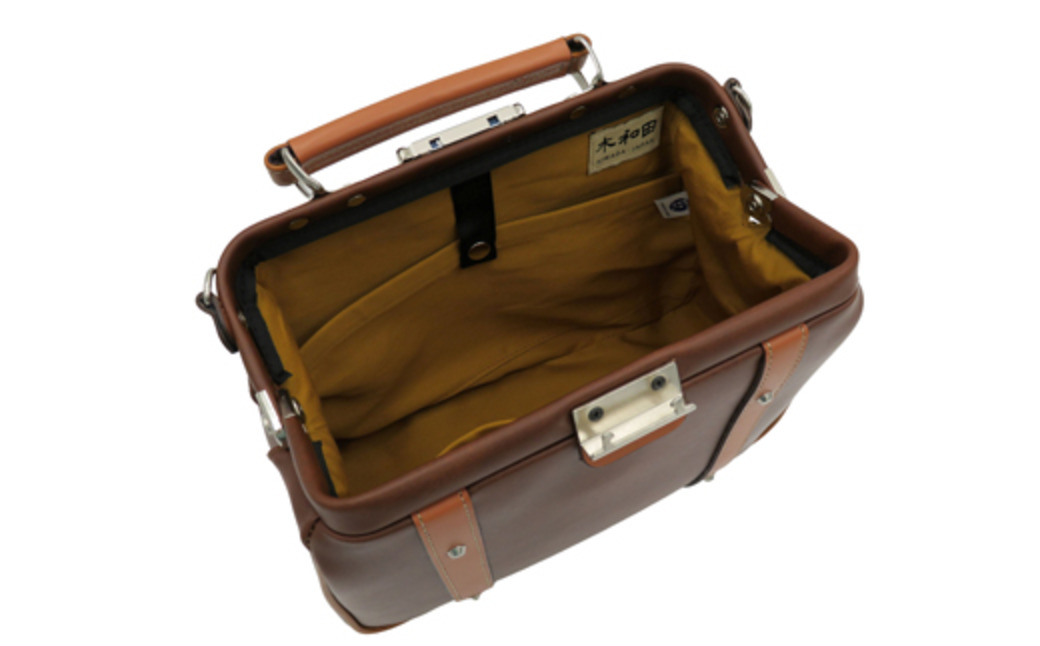 パトリックダレスバッグ (No.K3894-22) レッドブラウン / 木和田 ダレスバッグ 収納力 本革 ショルダーベルト付き 底鋲 重厚感 高級 かばん カバン バッグ 鞄 手作り メンズ レディース 日本製